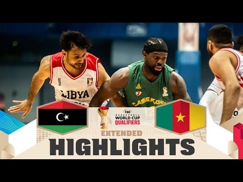 Libya 🇱🇾 v Cameroon 🇨🇲 | Extended Highlights | FIBA Basketball World Cup 2027 African Qualifiers
