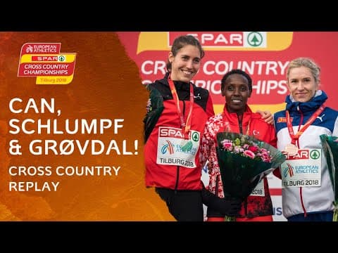 Exciting 3-way FINISH 🫨 2018 Senior Women European Athletics Cross Country Replay