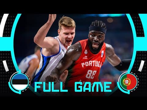 Group Phase | Estonia v Portugal | Full Basketball Game | FIBA EuroBasket 2025