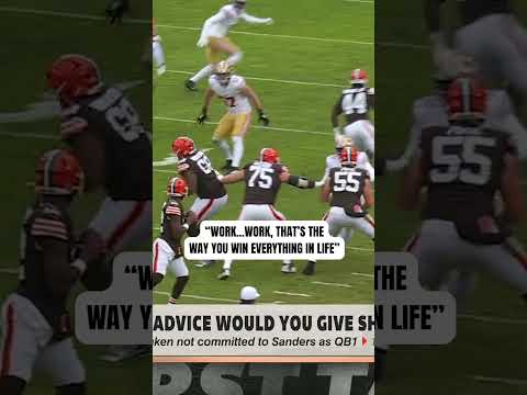 Deion Sanders' advice for Shedeur 👏