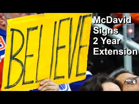 Oilers Extend McDavid and Walman, Sabourin Suspended 4 Games, Waiver News, 2025 Draftees