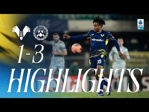 Highlights Serie A Enilive 2025/26 | Hellas Verona-Udinese 1-3