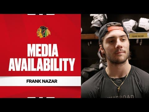 "Feels great to be back with the guys." | Frank Nazar Practice 1.18.26