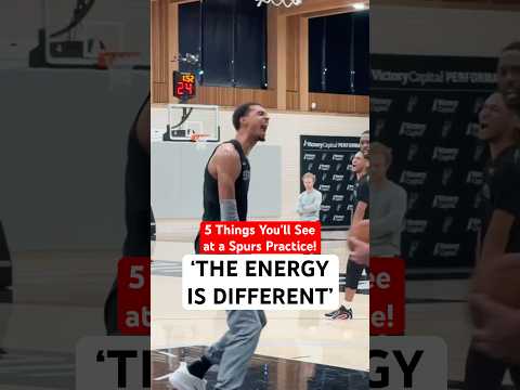 "The energy's different." 5 things you'll see at a Spurs practice, as told by the players!