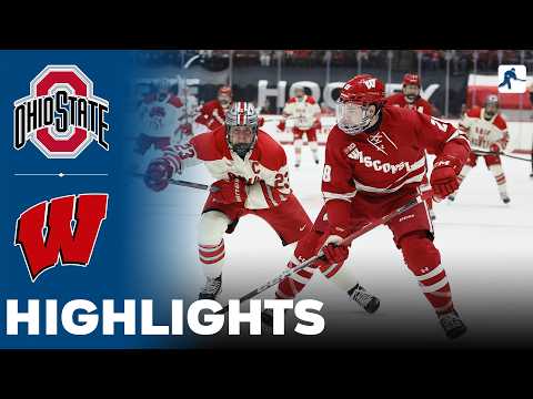 Ohio State vs Wisconsin | NCAA College Hockey | Highlights - February 14, 2026