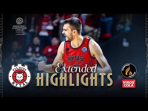 Rytas Vilnius v Promitheas Patras BC Vikos Cola | Full Game Highlights | #BasketballCL 2025-26