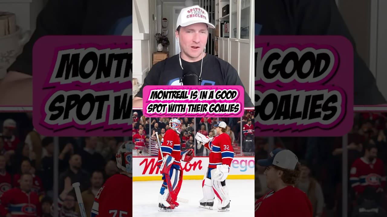 Too many good goalies is never a bad thing, and that’s right where Montreal is sitting 🥅