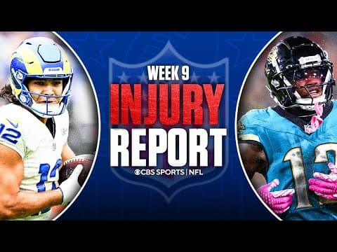 NFL Week 9 Injury Report: Puka Nacua is BACK! Travis Hunter (knee) placed on IR & MORE