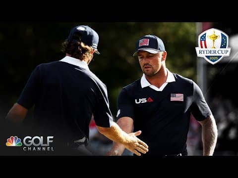 Bryson DeChambeau and Cameron Young on Ryder Cup Day 2 win: It's 'pedal to the metal' | Golf Channel