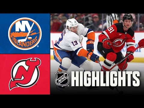 NHL Highlights | Islanders vs. Devils | November 10, 2025