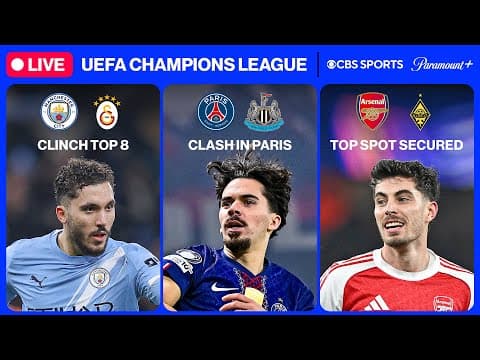UEFA Champions League 24/7 ⭐ | MD8: Man City, Arsenal & MORE | Tuesday 2/3 | CBS Sports Golazo