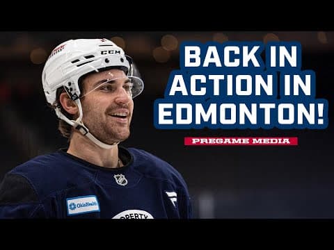 BACK IN ACTION IN EDMONTON 😤 Blue Jackets @ Oilers | Pregame Media