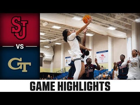 Georgia Tech vs. St. John's Game Highlights | 2025-26 ACC Women's Basketball