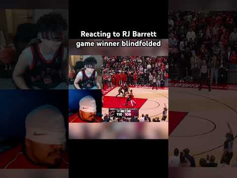 Watching RJ game winner blindfolded 🔥