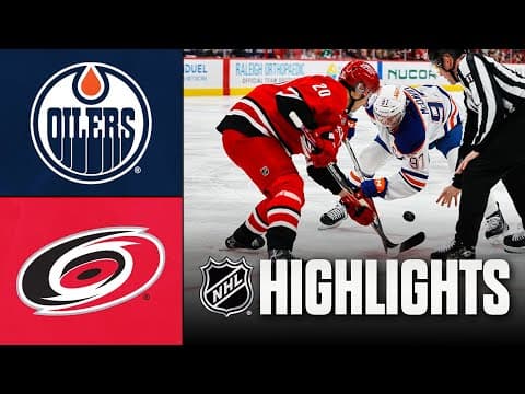 NHL Highlights | Oilers vs. Hurricanes | November 15, 2025