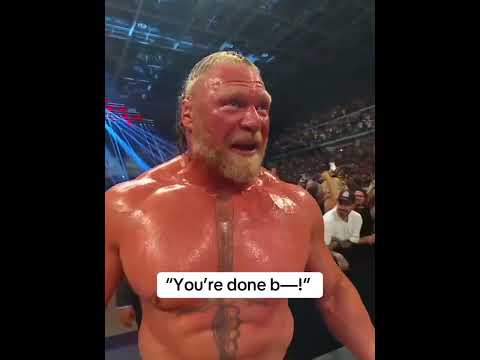 Brock Lesnar after defeating Oba Femi 😳