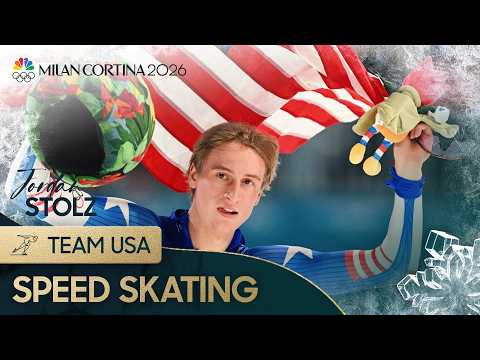 USA's Jordan Stolz SMASHES 1000m Olympic record in debut | Winter Olympics 2026 | NBC Sports