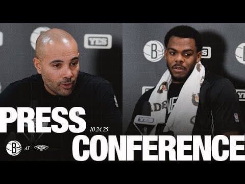 Jordi Fernández and Day'Ron Sharpe Postgame Press Conference at New Orleans