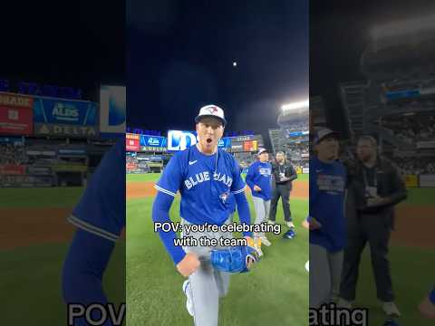 Behind-The-Scenes: Clinching the ALDS at Yankee Stadium! #Postseason #MLB #Toronto #BlueJays #ALCS