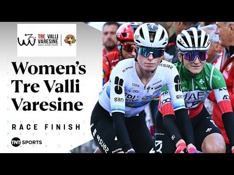 SENSATIONAL SPRINT! 🔥 | 2025 Women's Tre Valli Varesine Final KM's | TNT Sports Cycling