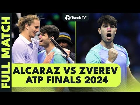 FULL MATCH: Carlos Alcaraz vs Alexander Zverev ATP Finals 2024 🤝