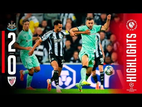 RESUMEN | Newcastle United 2-0 Athletic Cub | J4 Champions League