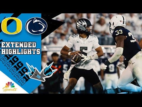 Oregon Ducks vs. Penn State Nittany Lions | COLLEGE FOOTBALL HIGHLIGHTS | 9/27/2025 | NBC Sports