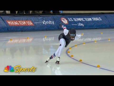 Erin Jackson clinches Olympic berth in 500m at trials, Sarah Warren holds second | NBC Sports