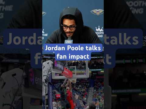 Jordan Poole on impact of fans #pelicans #nba #shorts
