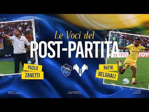 Serie A Enilive 2025/26 | Le voci del post partita: Zanetti e Belghali