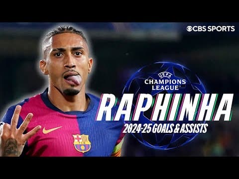 Raphinha ALL GOALS & ASSISTS for Barcelona | 2024-25 Champions League | STUNNING stats & records 🤩🇧🇷