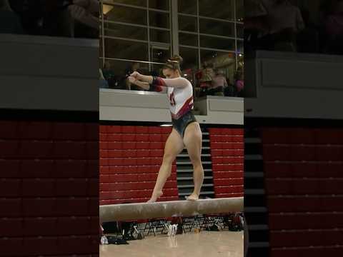 Jaw? Dropped 😮 #stanford #stanfordcardinal #ncaagymnastics #collegegymnastics #gymnasticsbeam
