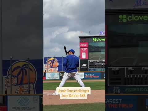 Jonah Tong used an ABS challenge on a ball to Juan Soto in live BP…it didn’t work 😂