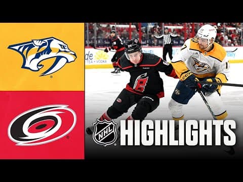 Predators vs. Hurricanes | NHL Highlights | December 06, 2025