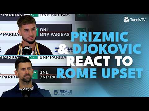 Novak Djokovic & Dino Prizmic React To Rome Upset 🗣️ | Rome 2026