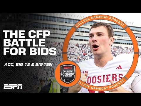 CFP Battle for Bids ⚔️ ACC mess 👀 Big 12 rising ⬆️ Big Ten flexing 💪 | College GameDay Podcast