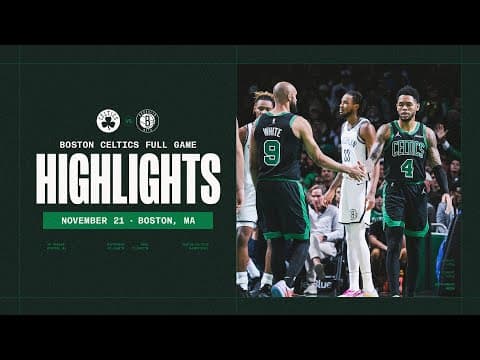 Boston Celtics fall 113-105 to Brooklyn Nets | Extended Highlights