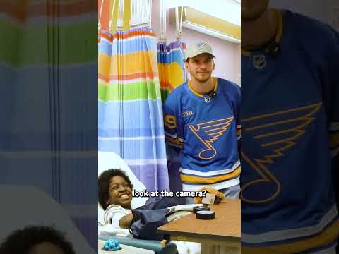 Behind the scenes with Pavel Buchnevich at Holiday Hospital Visits 💙