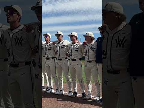 West Virginia baseball sings "Country Roads" after its first-ever MCWS win 🎤 #shorts