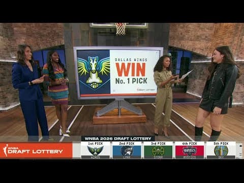 Dallas Wings win the 2025 WNBA Draft Lottery 🙌 | WNBA on ESPN