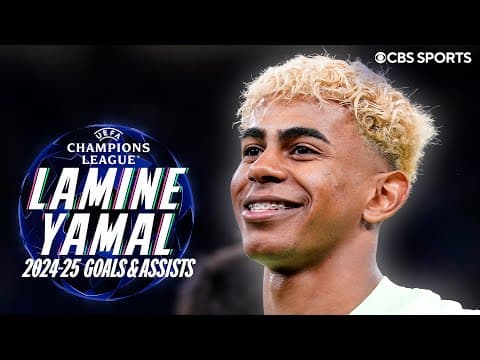 Lamine Yamal ALL GOALS & ASSISTS for Barcelona | 2024-25 Champions League | MAGICAL skills 🪄🤯