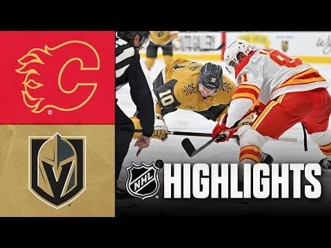 NHL Highlights | Flames vs. Golden Knights | October 18, 2025