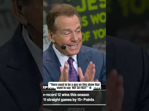 Saban pulled a NOT SO FAST 💨