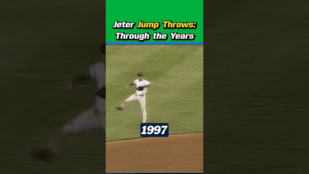 Jeter's Jump Throw didn't change much across nearly two decades! 🤯