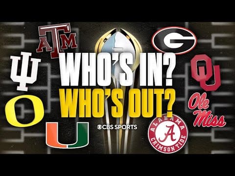 College Football Playoff Rankings Reaction: Who's IN? Who's OUT? | Week 14 Bracket Prediction