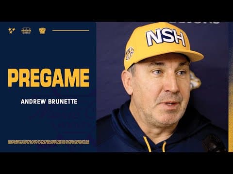 Andrew Brunette Pregame: Dec. 13, 2025