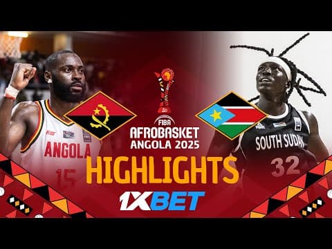 Angola 🇦🇴 vs South Sudan 🇸🇸 | 1XBET Highlights | #AfroBasket 2025