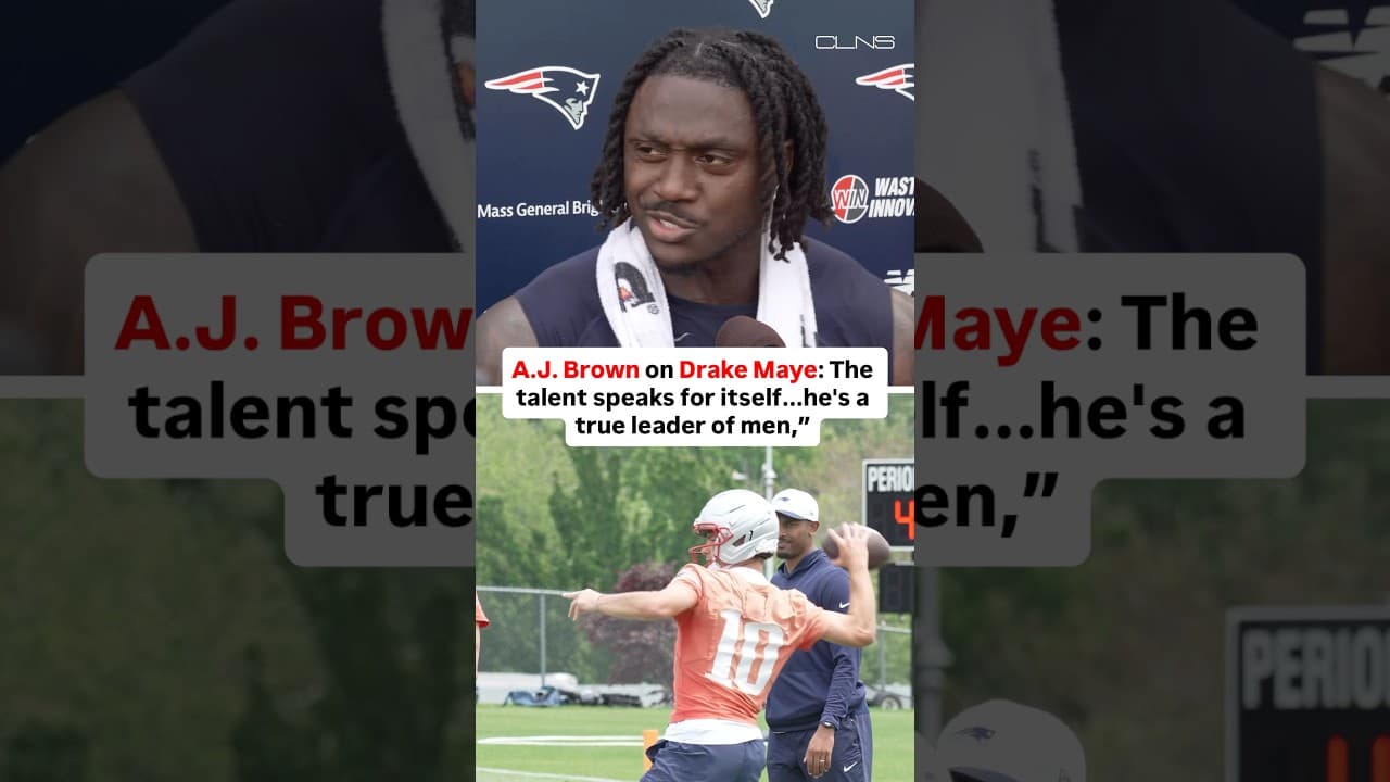 A.J. Brown Praises Drake Maye TALENT “It speaks for itself.”