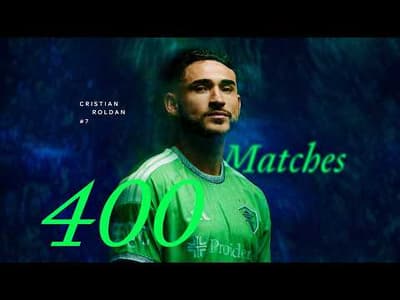 Congrats to Cristian Roldan on making 400 appearances with Sounders FC!