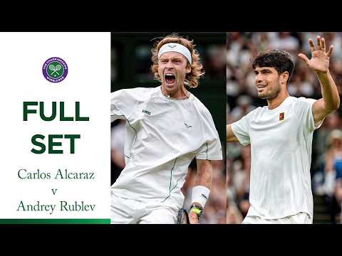 Amazing first set of tennis! Carlos Alcaraz vs Andrey Rublev full first set